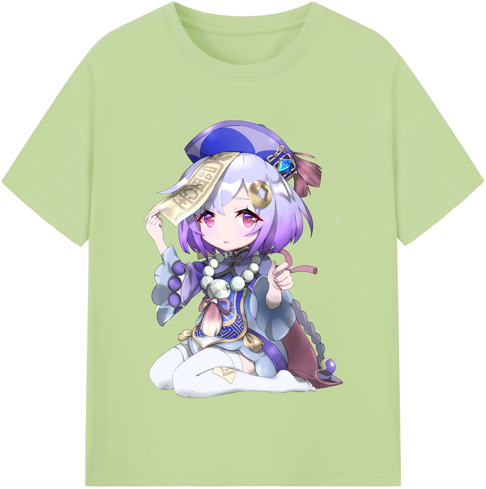 げんし神 七七 なな  genshin Nana 綿100％半袖Tシャツ（フロントプリント）